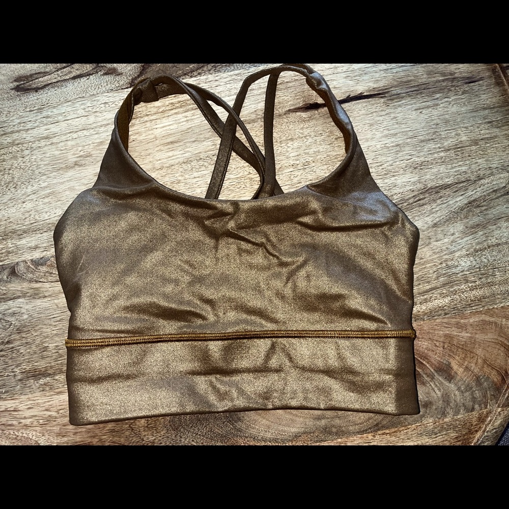 Lululemon long line strappy sports bra size 4